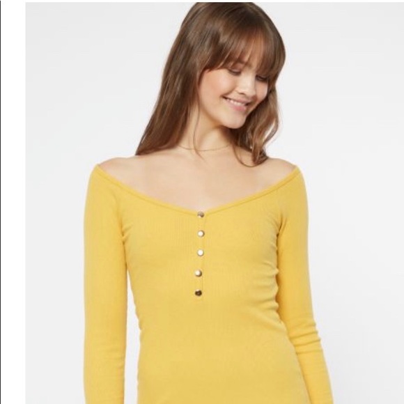 NWT MUSTARD DRESS WIDE NECK - Picture 4 of 5
